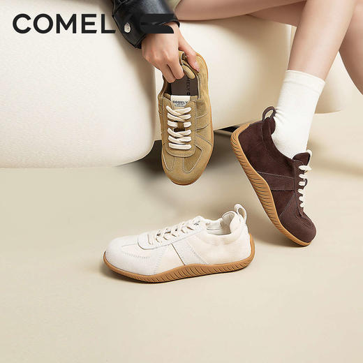 康莉KWT5A005阿甘鞋秋季新款倍儿火潮鞋复古软底圆头休闲小众运动板鞋 商品图0
