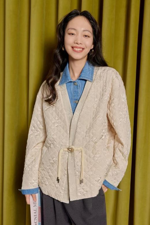 LNNNS 新中式质感提花羽绒服外套 19383 商品图1