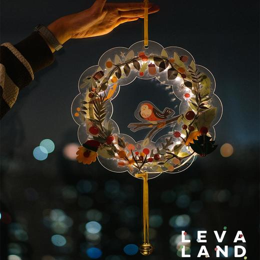 【云优选】Levaland原创设计24新品diy圣诞咕卡花环圣诞树 商品图11