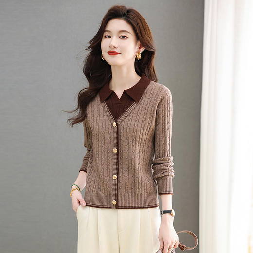 CC-MY-1173秋冬季新款时髦简约百搭气质显白保暖毛衣针织打底衫上衣 商品图2