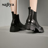 Safiya/索菲娅2024英伦风小个子增高显腿长厚底套筒切尔西短靴 SF44116025 商品缩略图3