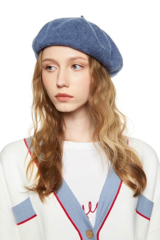 AVA 蓝色羊毛贝雷帽 8259 商品图0