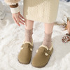 西遇毛毛勃肯鞋女加绒新款冬季全包复古雪地靴一脚蹬外穿棉鞋D4347831 商品缩略图2