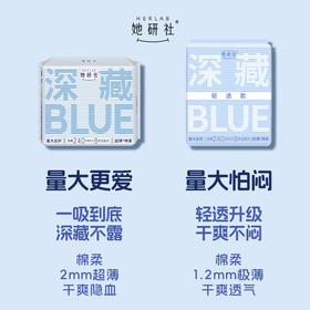 她研社 深藏blue卫生巾日用240mm*8片