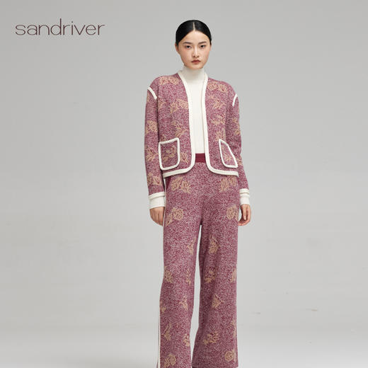 西藏羊绒提花女开衫SJF96W292N 商品图3