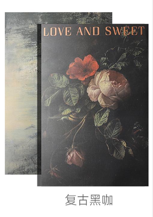 夜色花园烫金英文-复古黑咖 商品图3