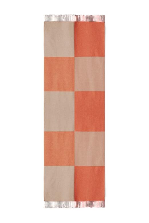 AVA 双色格纹流苏围巾 8082 商品图2