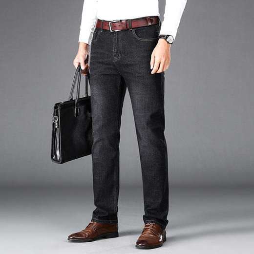 罗蒙春秋男装牛仔裤男士直筒休闲棉质微弹力牛仔裤男长裤 商品图1