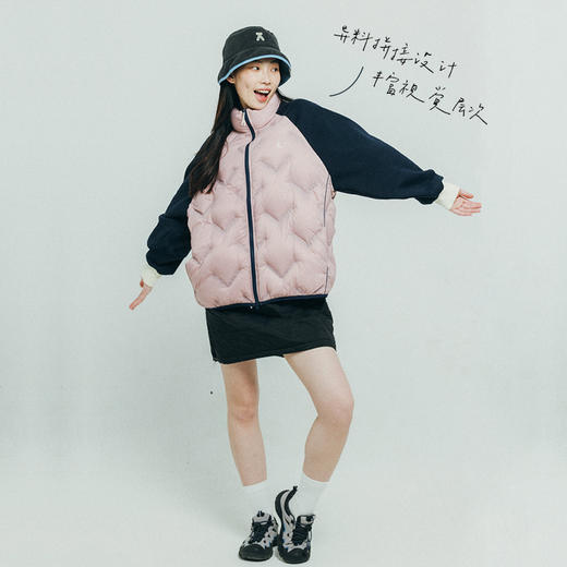 【品牌直发】ACMEITEM爱棵米 户外拼接立领羽绒服轻量防泼水宽松羽绒衣男女GAF3110894G 商品图1