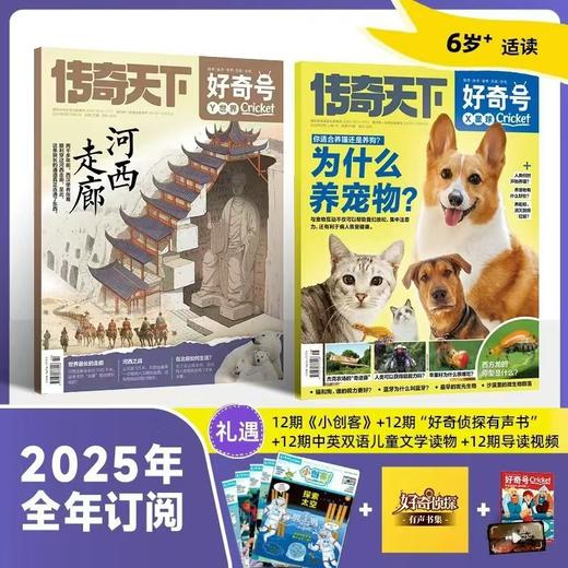 好奇号杂志 2025年全年订阅 1年共12期 全年36本+先导视频 商品图0