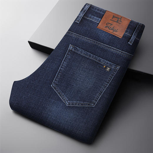 罗蒙春秋男装牛仔裤男士直筒休闲百搭棉质牛仔裤男青年长裤子 商品图5
