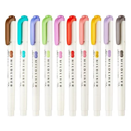 ZEBRA日本斑马双头荧光笔 WKT7荧光标记笔彩色记号笔 1支 手帐做笔记划重点文具 商品图6