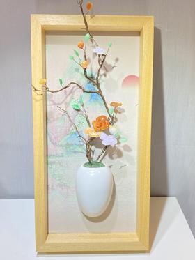 568019 翡翠花瓶壁挂
鸟语花香景盎然，千姿摇曳随风展。
尺寸：200*80*450mm*2
超值价💰11280 #优石客珠宝