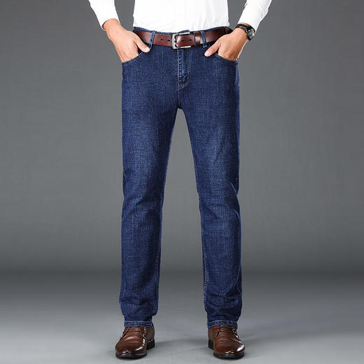 罗蒙春秋男装牛仔裤男士直筒休闲百搭棉质牛仔裤男青年长裤子 商品图1