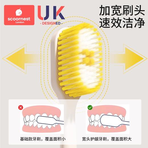 科巢软毛牙刷成人宽头男女士情侣家庭装家用95孔口腔清洁护龈牙刷 商品图3