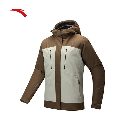 安踏雪壳羽绒服丨户外防泼水羽绒服女冬季连帽防风棉服162446901 商品图0