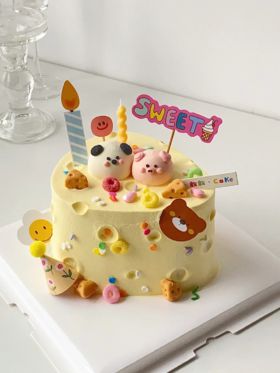 可爱奶酪造型蛋糕