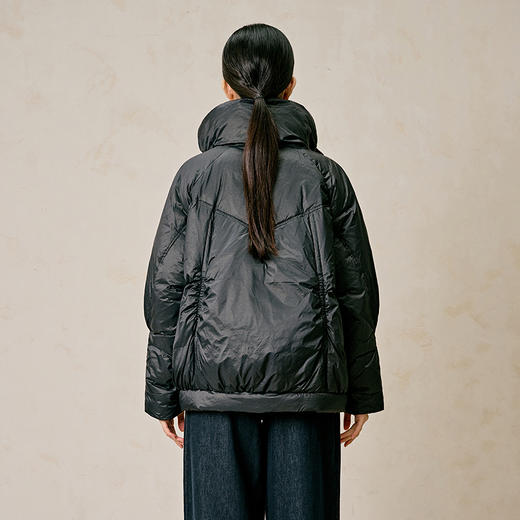 NEELLY纳俪商场同款冬季新款立领短款羽绒服简约设计感面包服女N23114L07756 商品图1