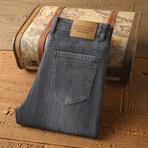 罗蒙春秋款男装牛仔裤男士直筒休闲百搭棉质牛仔裤男长裤 商品图5