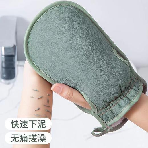 「9.9到手2个！柔软磨砂」澡巾女士专用不伤皮肤搓泥搓澡搓背洗澡巾居家日用后背手套布艺 商品图4