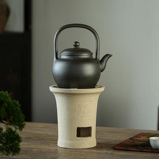 紫砂三宝 共生矿 水平壶煮茶壶烧水壶 商品图1