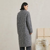 NEELLY纳俪商场同款冬季新款羊驼毛混纺高级感灰色长款大衣外套女N24103G01083 商品缩略图1
