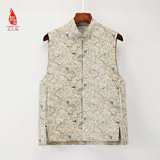 SAINTJOY/上久楷新中式马甲  牛首龙纹 复古 中国风 DWS23058 商品图4