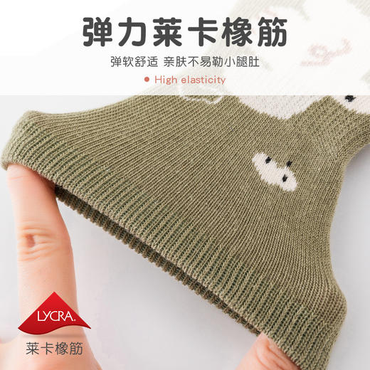 【超值19.9到手3双！】A类宝宝地板袜 秋冬婴儿室内隔凉学步袜 卡通抽象精梳棉 防滑中筒袜-QQ 商品图3