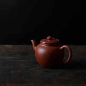 朱泥紫砂经典陶坊宫灯壶原矿手工中式家用泡茶壶功夫茶具 朱泥120cc