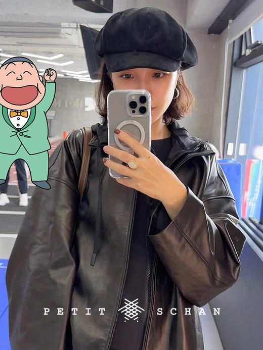 PETIT SCHAN小闪 CLO#653 Notting Hill 诺丁山 英国进口半植鞣小羊皮皮衣外套 商品图0