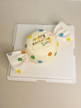 【臻品系列】---实拍图--【多彩糖果】送女孩生日蛋糕--图中文字可以更改