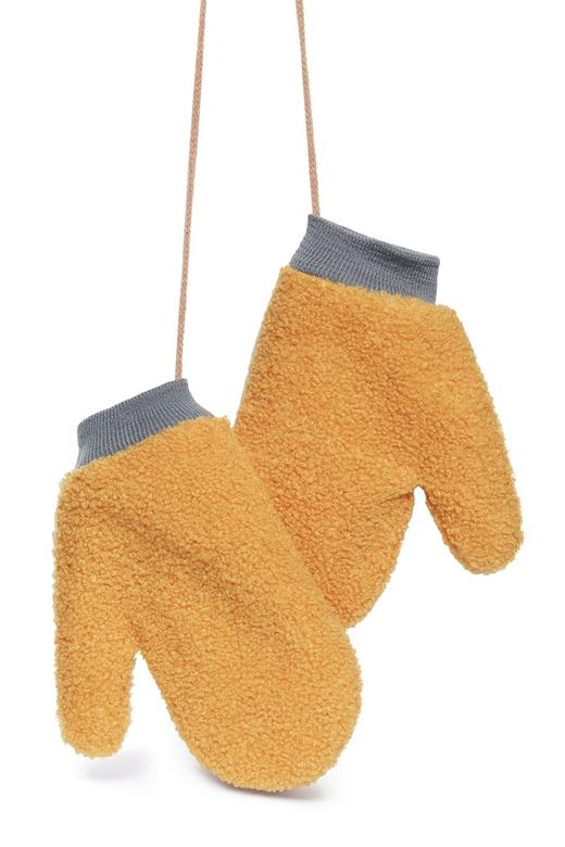 SUMMER & SAGE 黄色挂脖连指手套 8548 商品图2