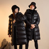 奢姿2024年冬季新款大码女装男女同款外套胖妹妹防风连帽羽绒服7344300228 商品缩略图3