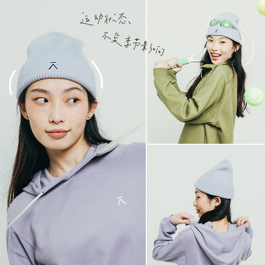 【品牌直发】ACMEITEM爱棵米 户外亲子多色针织帽秋冬保暖柔软毛线帽男女GAF3540448G 商品图2