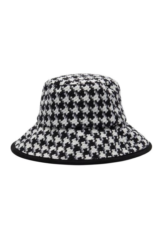 SUMMER & SAGE 经典黑白千鸟格渔夫帽 8400 商品图1