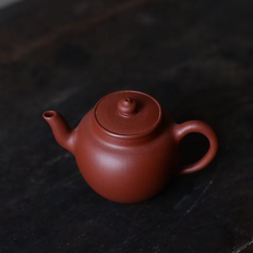 朱泥紫砂经典陶坊宫灯壶原矿手工中式家用泡茶壶功夫茶具 朱泥120cc 商品图1
