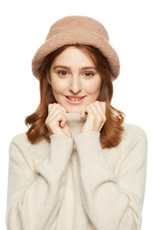 AVA 茶色羊羔毛渔夫帽 8561 商品图0