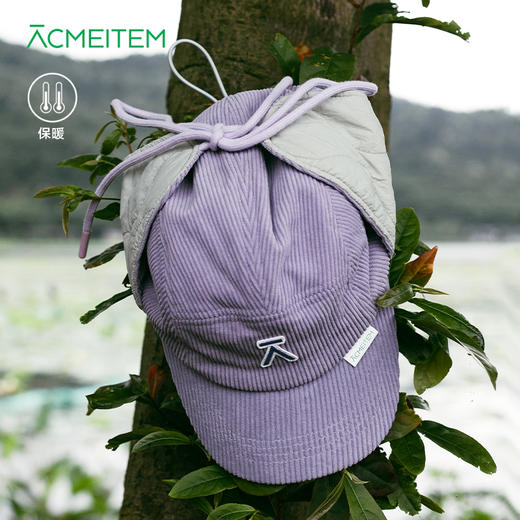 【品牌直发】ACMEITEM爱棵米 户外情侣灯芯绒复古护耳帽保暖可调节帽子男女冬GAF3540404G 商品图0