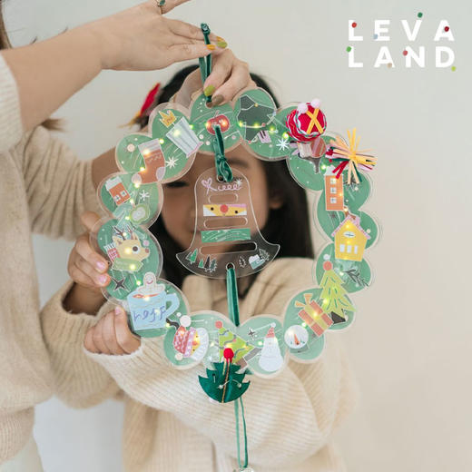 【云优选】Levaland原创设计24新品diy圣诞咕卡花环圣诞树 商品图6