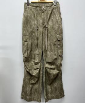 MZ单扣松紧腰双口袋工装裤40815（卡琪） 秋季 943070120321