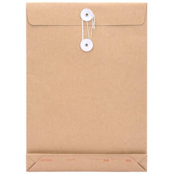 得力（deli）10只/A4混浆250g牛皮纸档案袋礼品袋 侧宽4cm投标文件合同标书资料保护财务票据收纳办公用品 商品图3