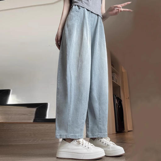 裁缝学苑AQ382牛仔哈伦裤纸样女装新款老爹裤萝卜裤子样板服装版型 商品图3