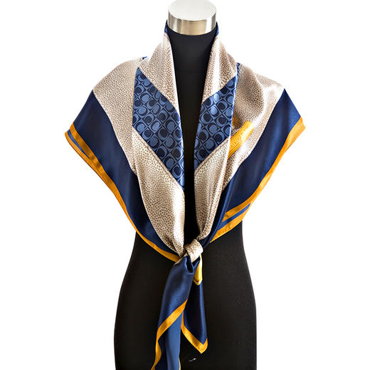 鑫缘 高档真丝素绉缎方巾 GD0008 商品图12