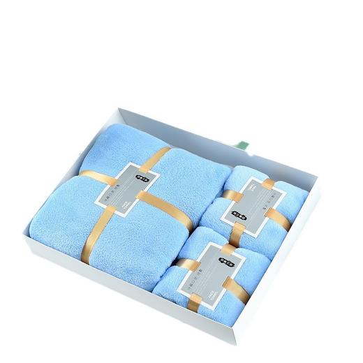 「3件套礼盒装！6色可选」珊瑚绒毛巾浴巾套装 公司员工福利礼盒活动居家布艺可定logo 商品图4