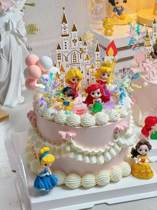 迪士尼公主复古主题蛋糕C款 商品图0