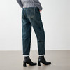 NEELLY纳俪商场同款冬季新款微弹锥型牛仔裤女高腰经典百搭长裤N23104H06637 商品缩略图1