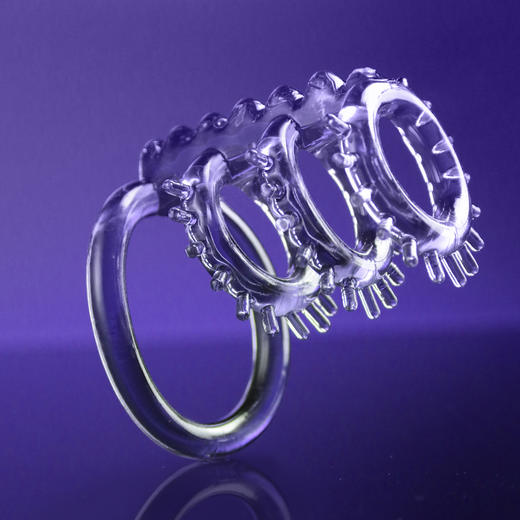 谜姬 刺轮入体锁茎套情趣套环物理延时 阴经套戴具 羊眼圈入珠带刺坐莲套 房事辅助工具 商品图5