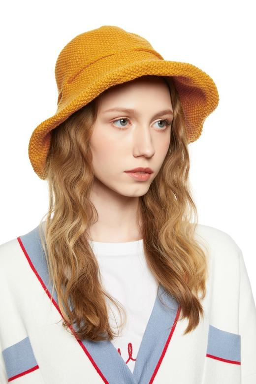 AVA 蝴蝶结系带黄色渔夫帽 8266 商品图0