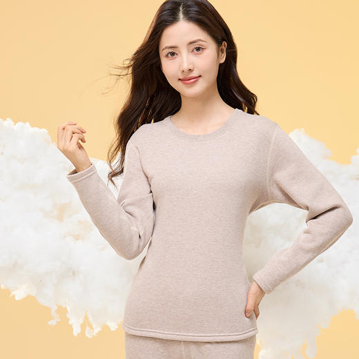 【129元/套 239/2套】秋冬女士保暖圆领套头套装-2243523 商品图1