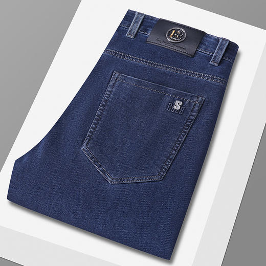 罗蒙春秋款男装牛仔裤男士直筒宽松版棉质微弹力牛仔裤男长裤子 商品图4